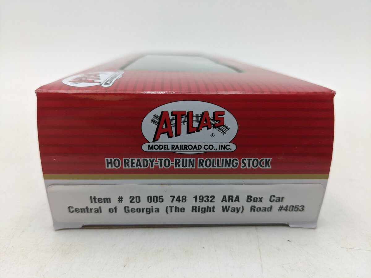 Atlas 20005748 HO Central of Georgia 1932 ARA Boxcar #4053