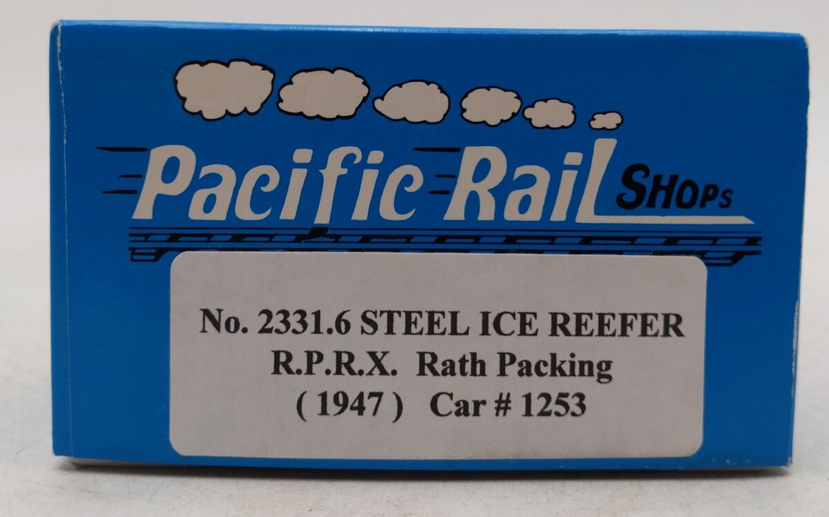 Pacific Rail 2331.6 S RPRX Rath Packing 1947 Steel Ice Reefer #1253 NIB