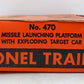 Lionel 470 Vintage O Operating Missile Launching Platform W /Car VG/Box