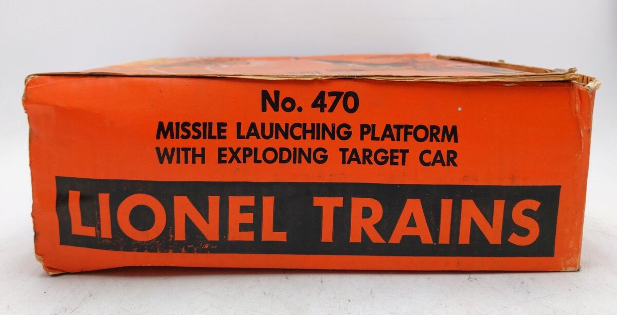 Lionel 470 Vintage O Operating Missile Launching Platform W /Car VG/Box