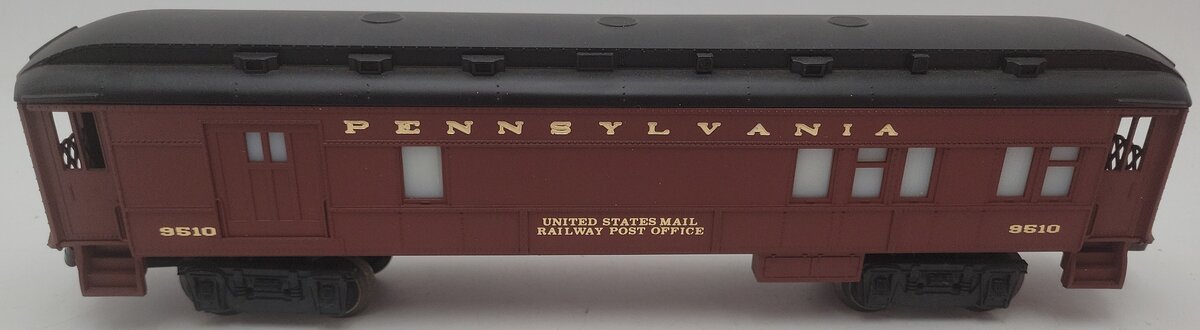 Lionel 6-9510 O Gauge Pennsylvania Mail Combo Baggage/Passenger Car EX/Box