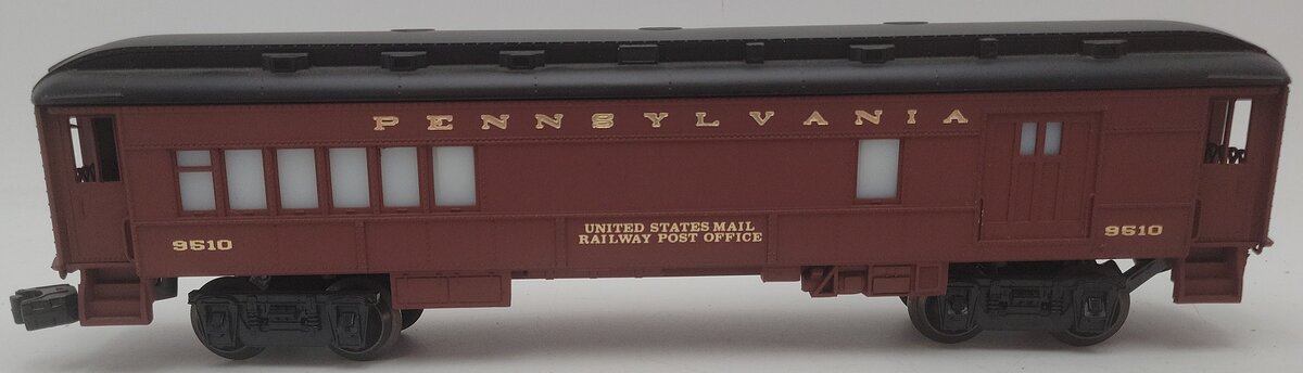 Lionel 6-9510 O Gauge Pennsylvania Mail Combo Baggage/Passenger Car EX/Box