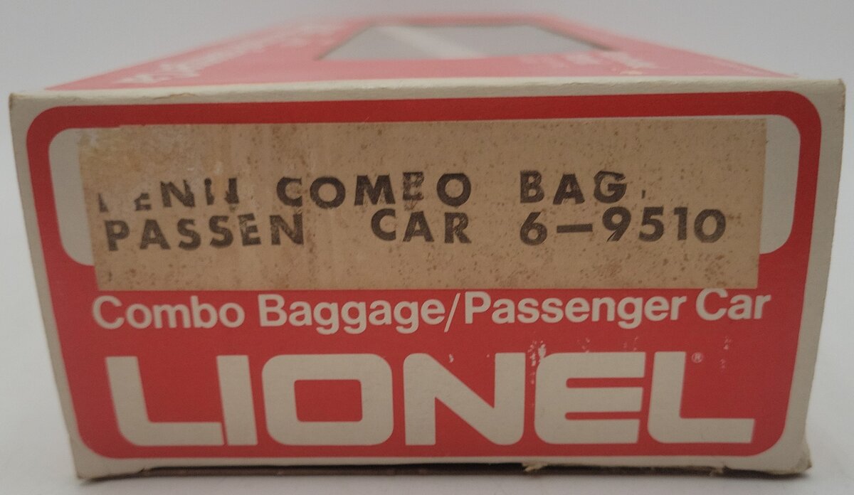 Lionel 6-9510 O Gauge Pennsylvania Mail Combo Baggage/Passenger Car EX/Box