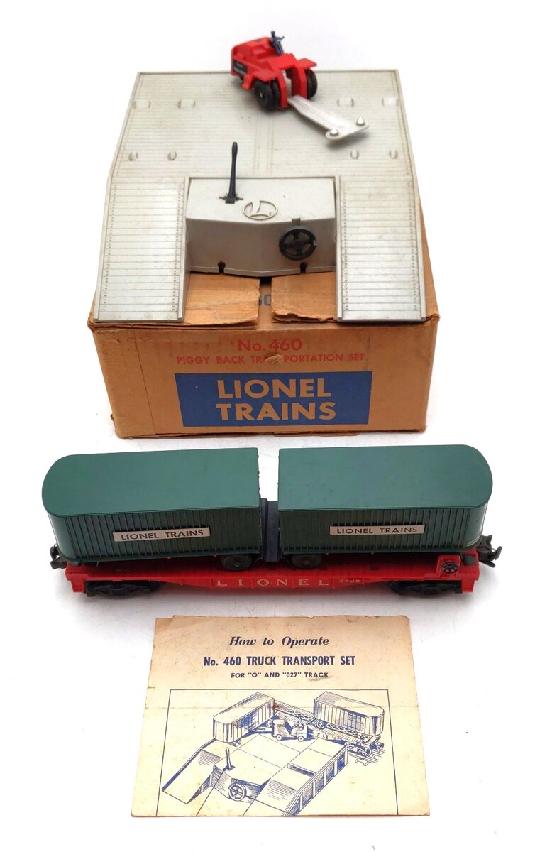 Lionel 460 Vintage O Piggyback Loader Set VG/Box