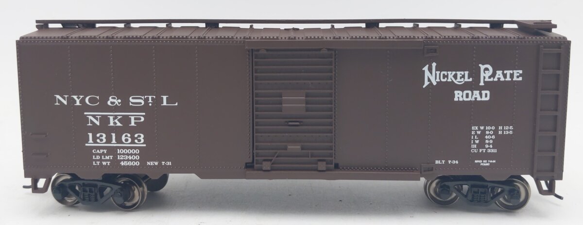 Bachmann 15012 HO Nickel Plate Road Steam Era 40' Box Car #13163 LN/Box