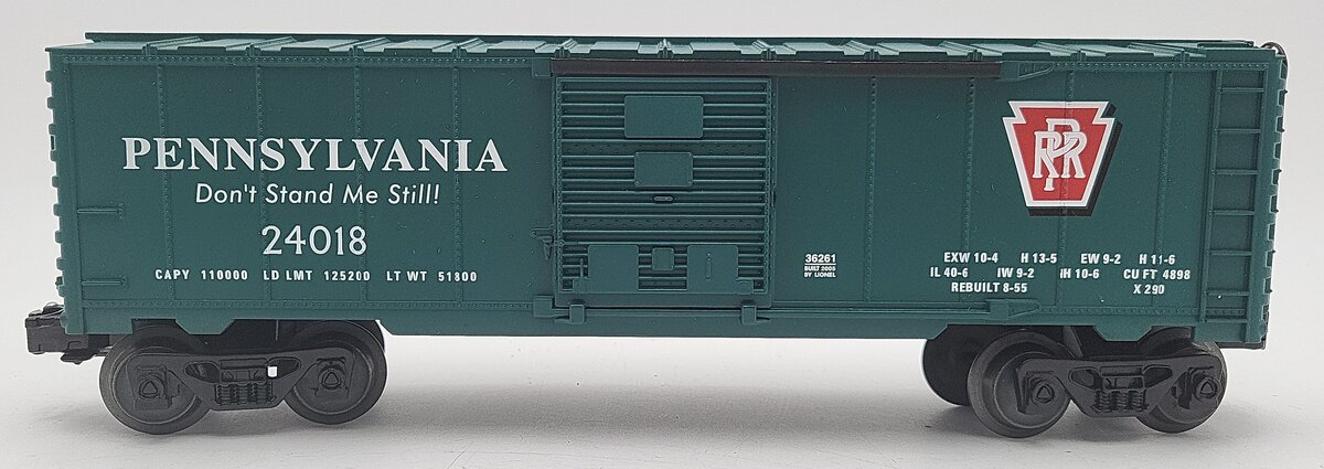 Lionel 6-36261 O Gauge Pennsylvania Boxcar #24018 EX