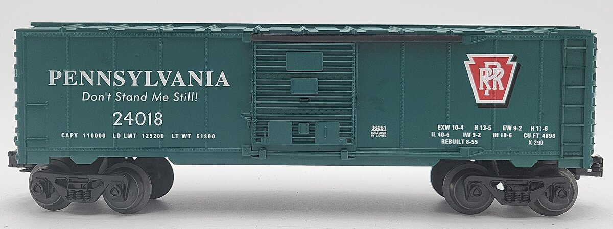 Lionel 6-36261 O Gauge Pennsylvania Boxcar #24018 EX