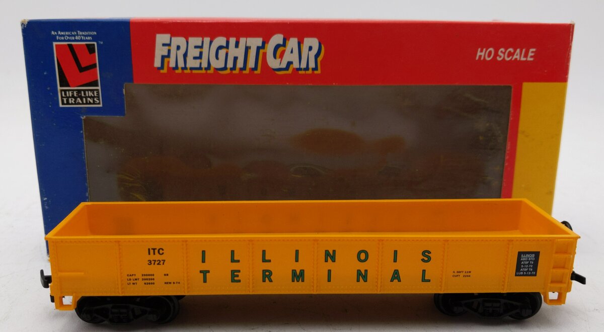 Life Like 21909 HO Scale  Illinois Terminal Gondola #3727 LN/Box