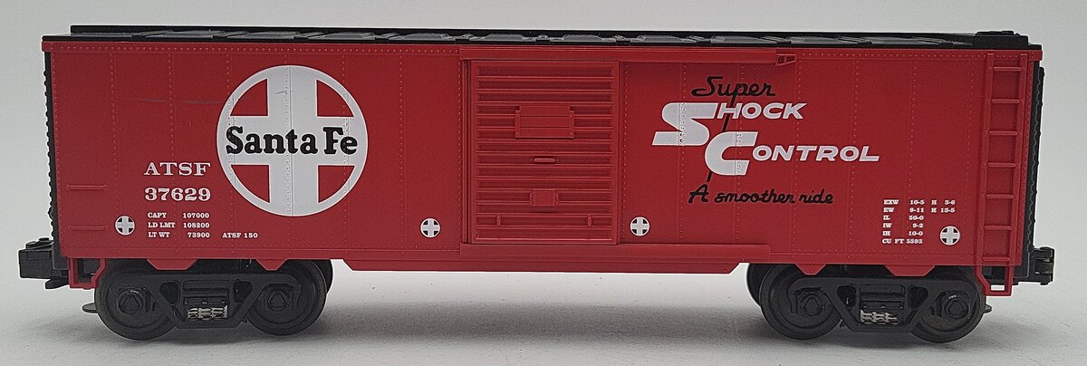 MTH 33-7404 O Gauge Santa Fe Single Door Boxcar #37629 EX
