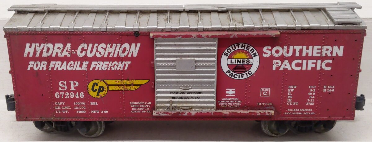 USA Trains 19035 G Southern Pacific "Hydra Cushion" Boxcar #672945