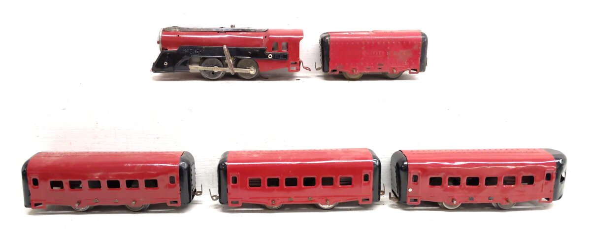 Hafner 1010 Vintage O Gauge Clockwork Steam Passenger Set