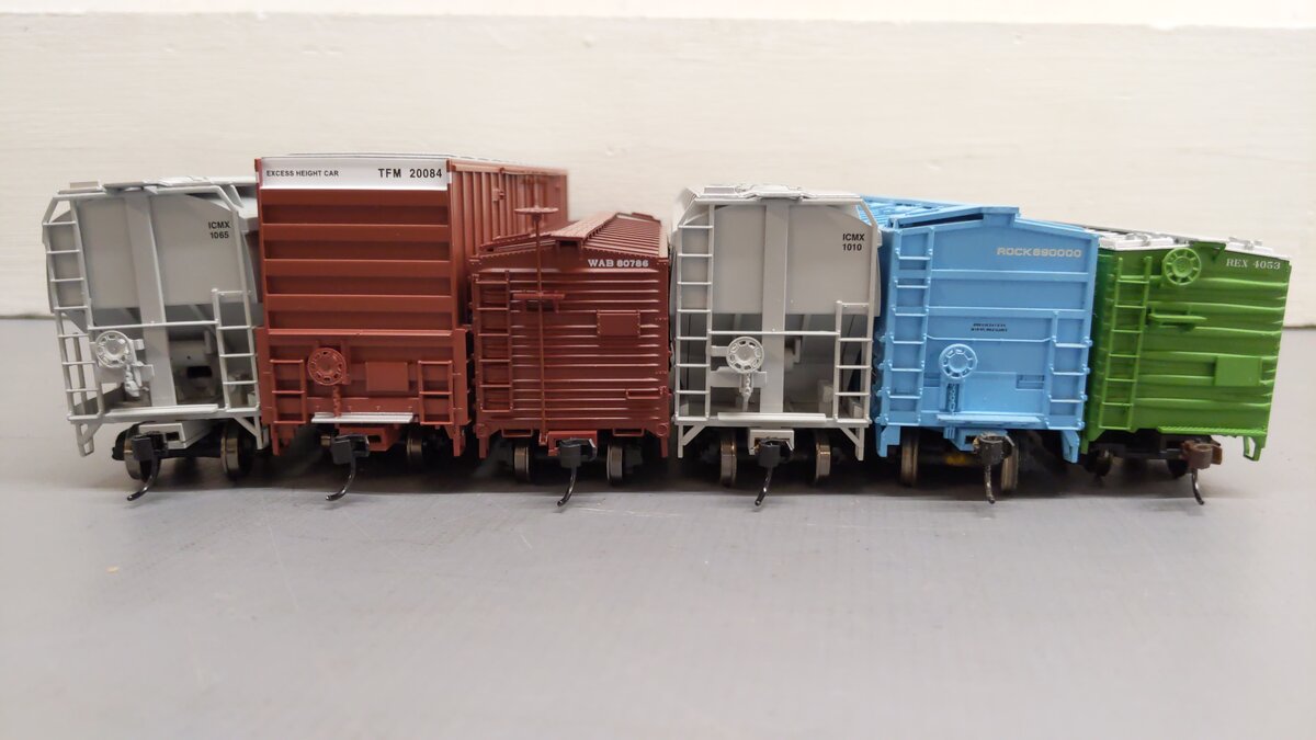 Walthers HO Assorted Freight Cars 1010, 1065, 20084, 4053, 80786, 890000[6] EX/Box