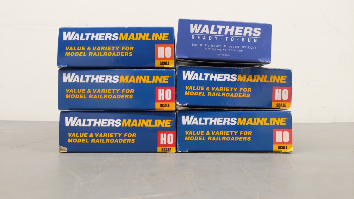 Walthers HO Assorted Freight Cars 1010, 1065, 20084, 4053, 80786, 890000[6] EX/Box