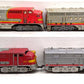 Marx Vintage O Gauge Santa Fe Powered/Unpowered A Units: 1095, 21 [4]