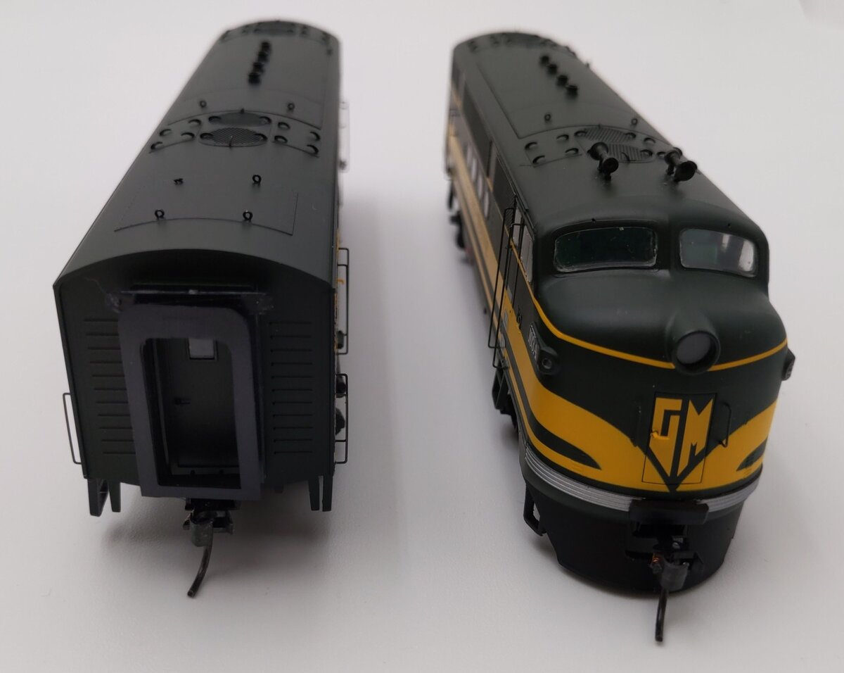 InterMountain 49298-02 HO EMD Demonstrator FTA A/B Diesel Locomotive Set EX/Box