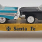 MTH  297214 O Gauge Santa Fe Flat Car w/Cars EX