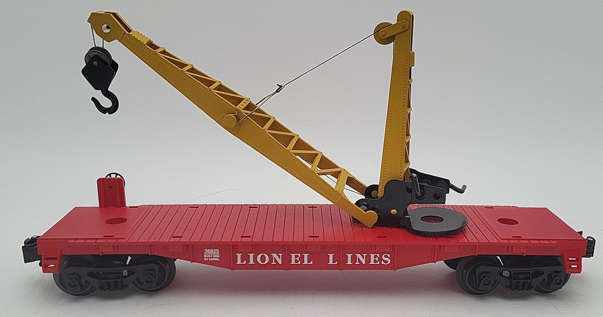 Lionel 6-36825 Flatcar with Crane EX