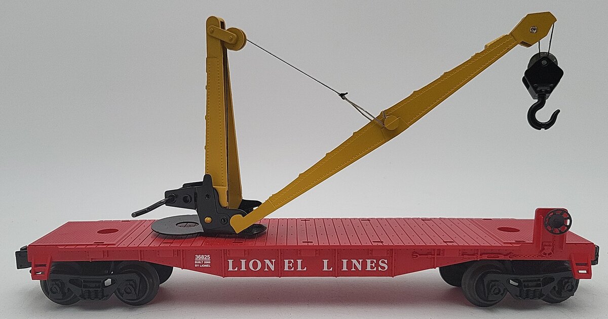 Lionel 6-36825 Flatcar with Crane EX