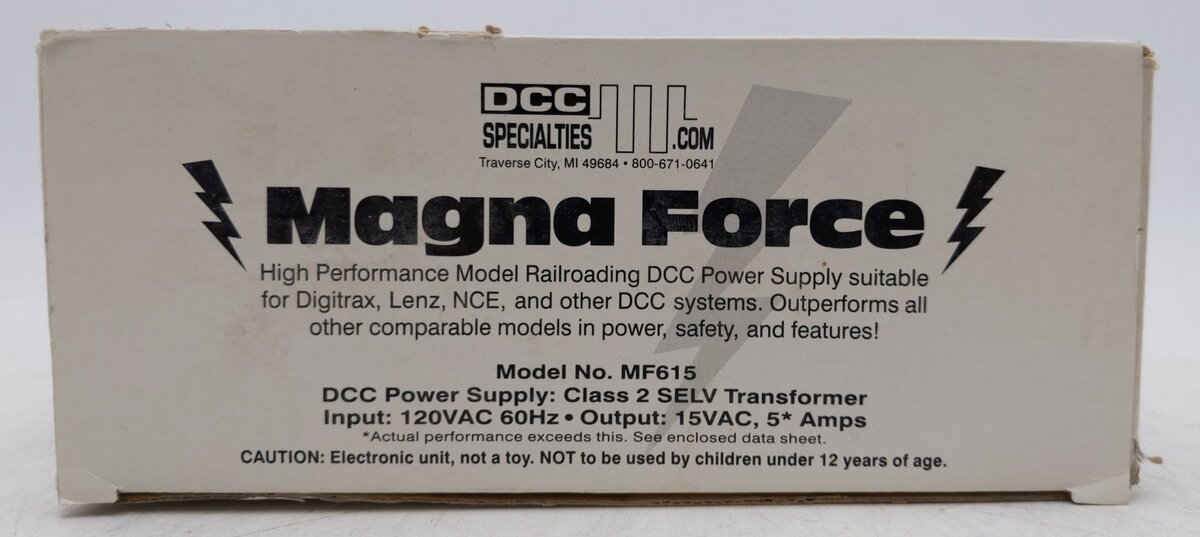 DCC Specialties MF615 HO Scale Magna Force DCC Power Supply LN/Box