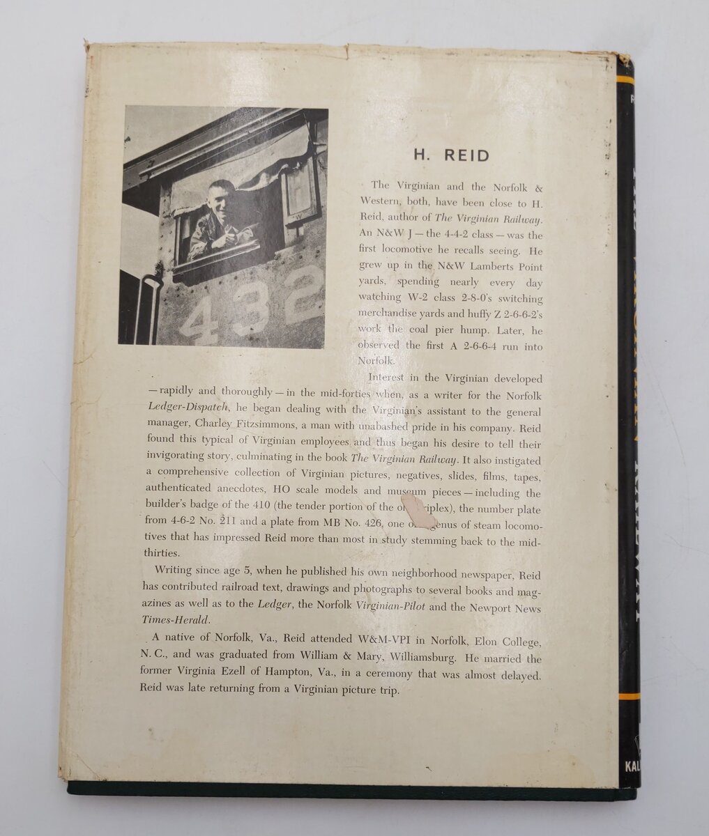 Virginian Railway Hardcover Book By H. Reid VG