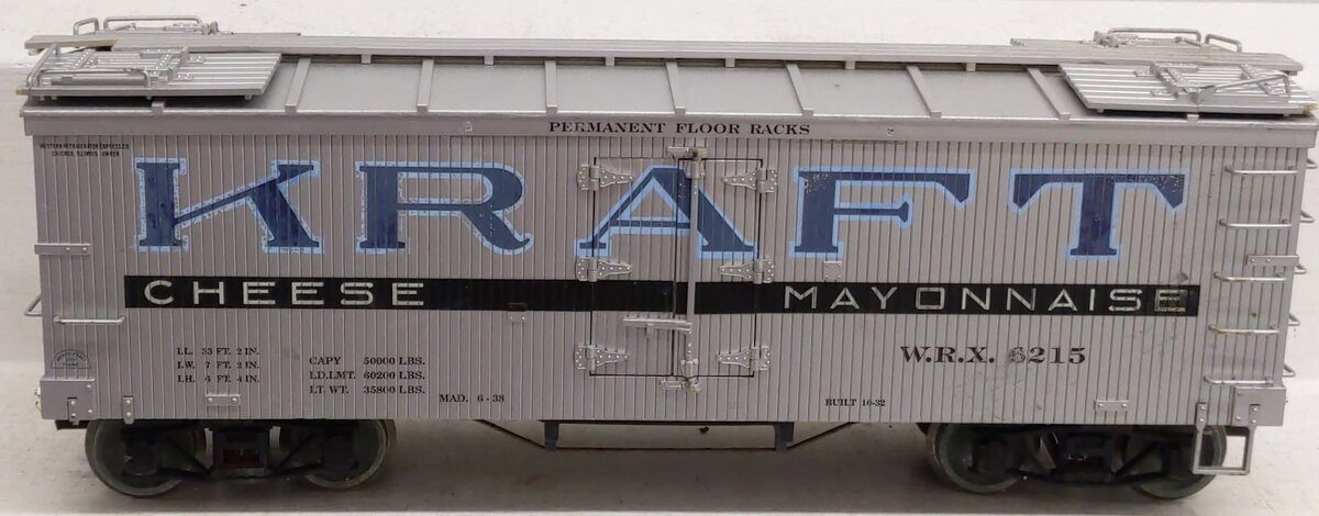 Aristo-Craft 86215 G Scale Kraft Wood Reefer Car #6215