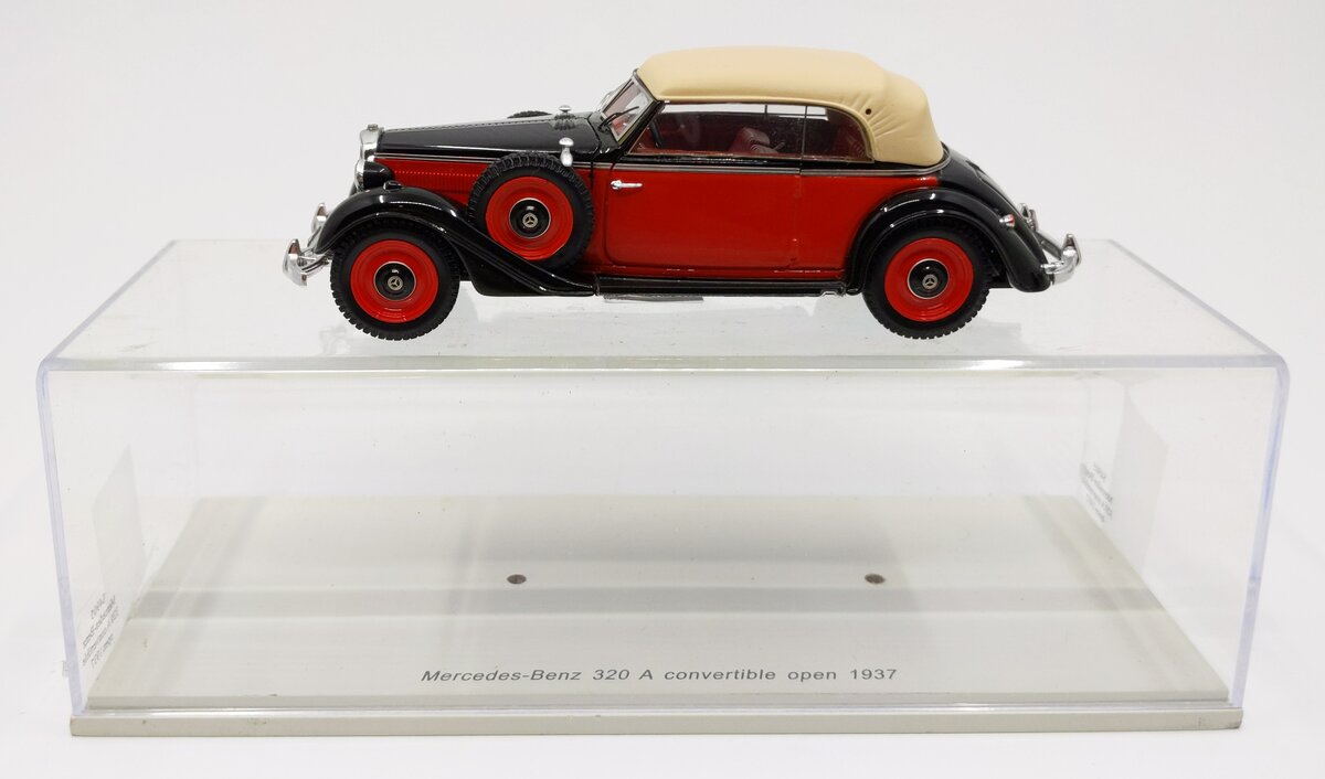 Spark 1:43 Diecast 1937 Mercedes-Benz 320 Convertible VG