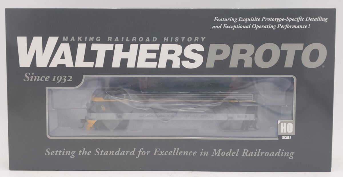 Walthers 920-42548 HO C&O EMD FP7 Diesel Loco #8008 w/ LokSound 5 Sound & DCC