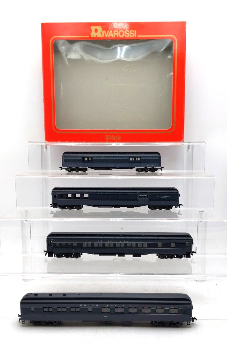 Rivarossi 6922 HO Scale 1920's Union Pacific Gray 4-Car Passenger Set (Set A) LN/Box
