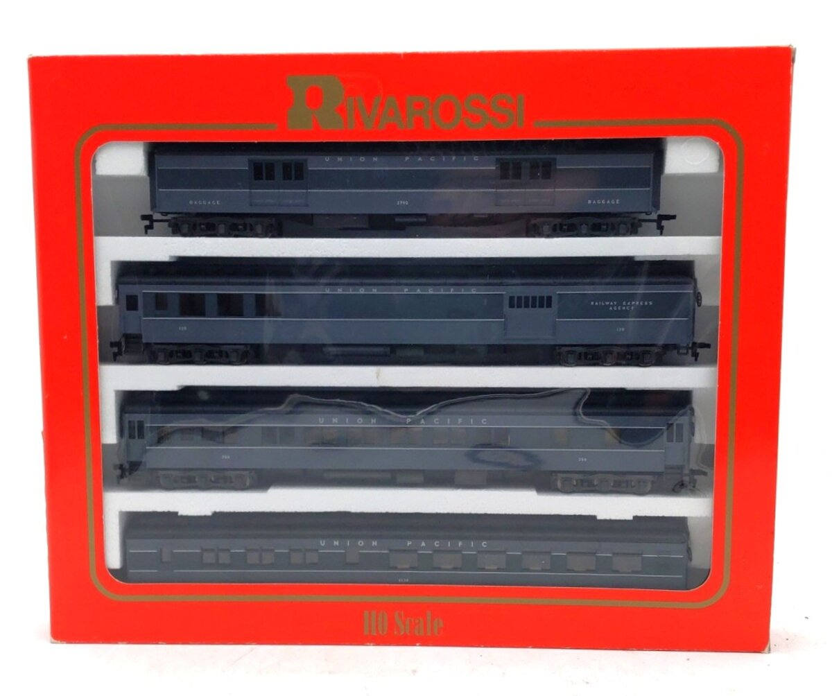 Rivarossi 6922 HO Scale 1920's Union Pacific Gray 4-Car Passenger Set (Set A) LN/Box