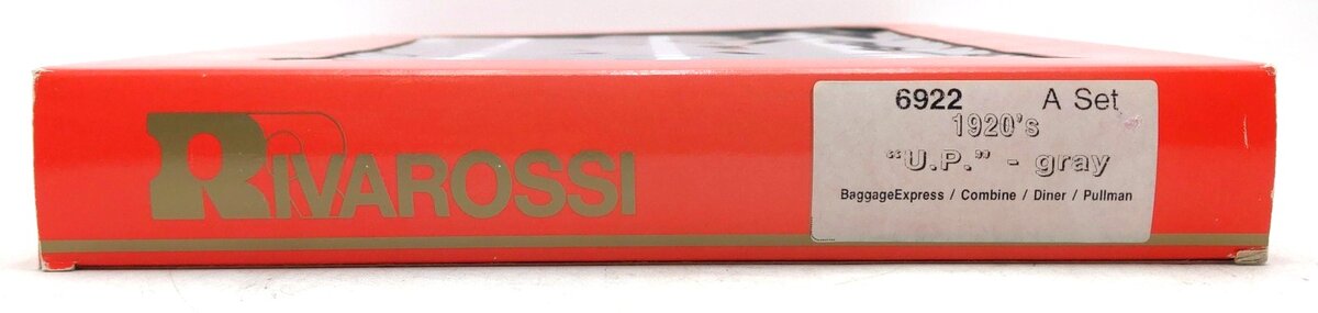 Rivarossi 6922 HO Scale 1920's Union Pacific Gray 4-Car Passenger Set (Set A) LN/Box