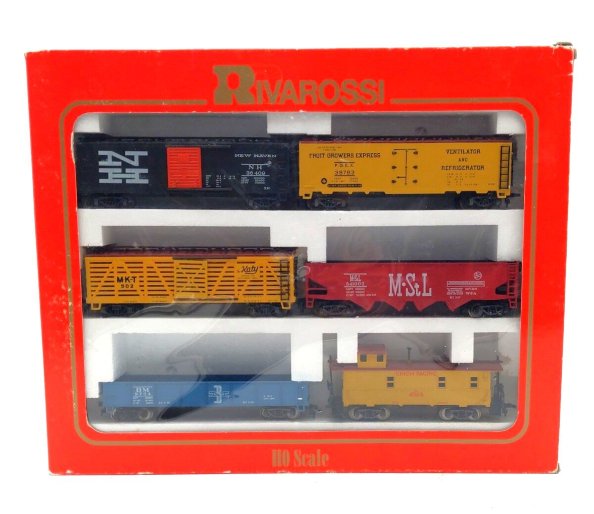 Rivarossi 6992 HO Freight Set (Pack of 6) EX/Box