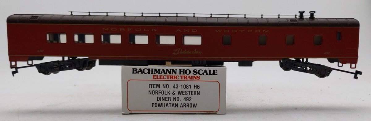 Bachmann 43-1081 Norfolk & Western Passenger Car #492 LN/Box