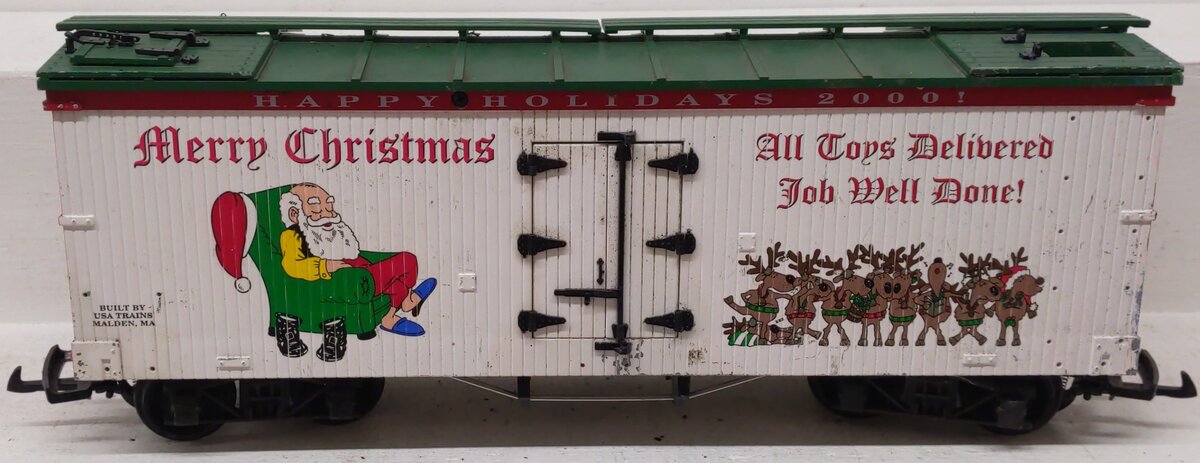 USA Trains R13018 G 2000 Christmas Reefer Car