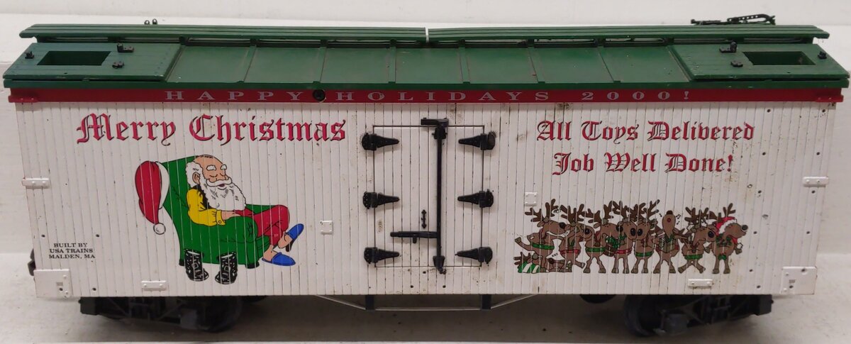 USA Trains R13018 G 2000 Christmas Reefer Car