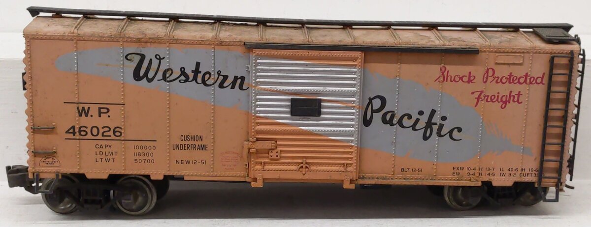 Aristo-Craft 46026 Western Pacific Boxcar- Metal Wheels