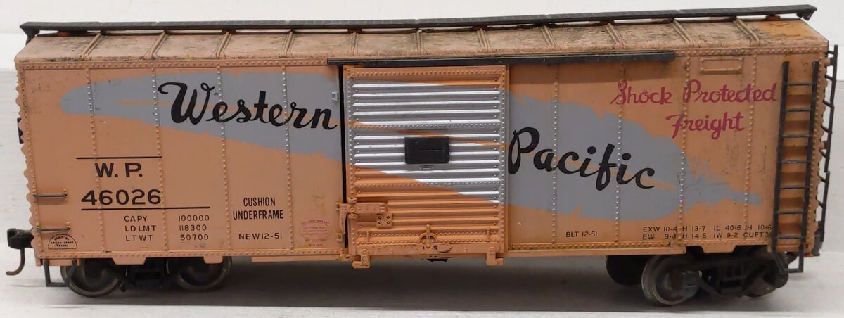 Aristo-Craft 46026 Western Pacific Boxcar- Metal Wheels