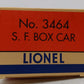 Lionel 6-38310 O Gauge ATSF PWC Boxcar #63132 LN/Box