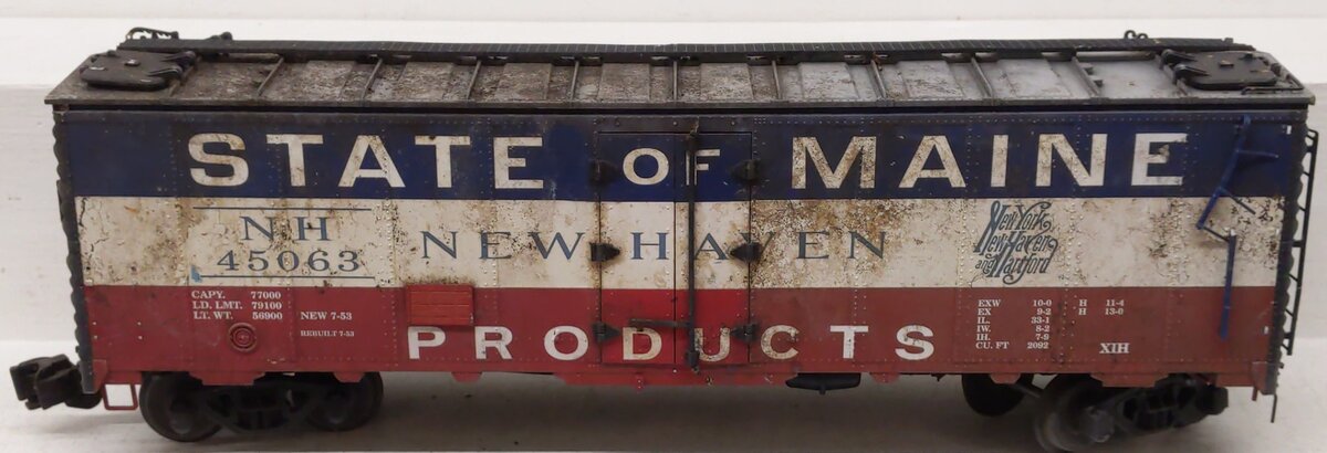 USA Trains R16511 G NH - State of Maine 40' Refrigerator Car with Metal Wheels