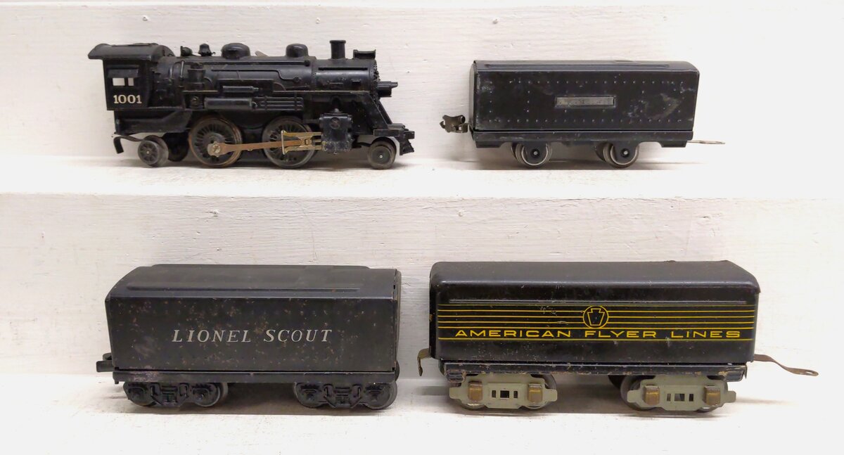 Lionel & American Flyer Pre/Postwar Vintage Steam Locomotive & Tenders [4]