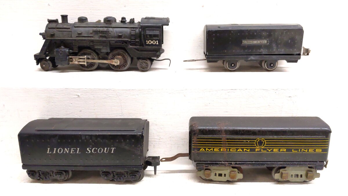 Lionel & American Flyer Pre/Postwar Vintage Steam Locomotive & Tenders [4]