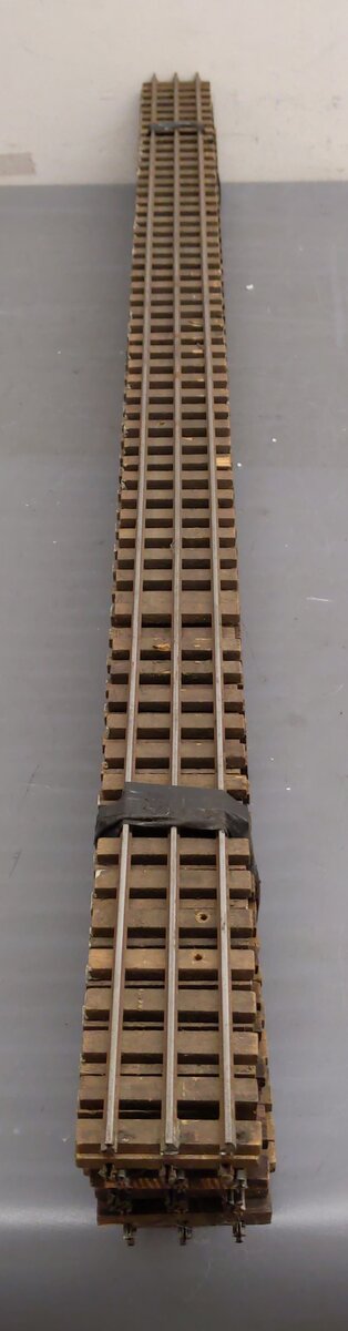Assorted Ross O Scale Straight Track Sections 27 - 37 inches [10] VG