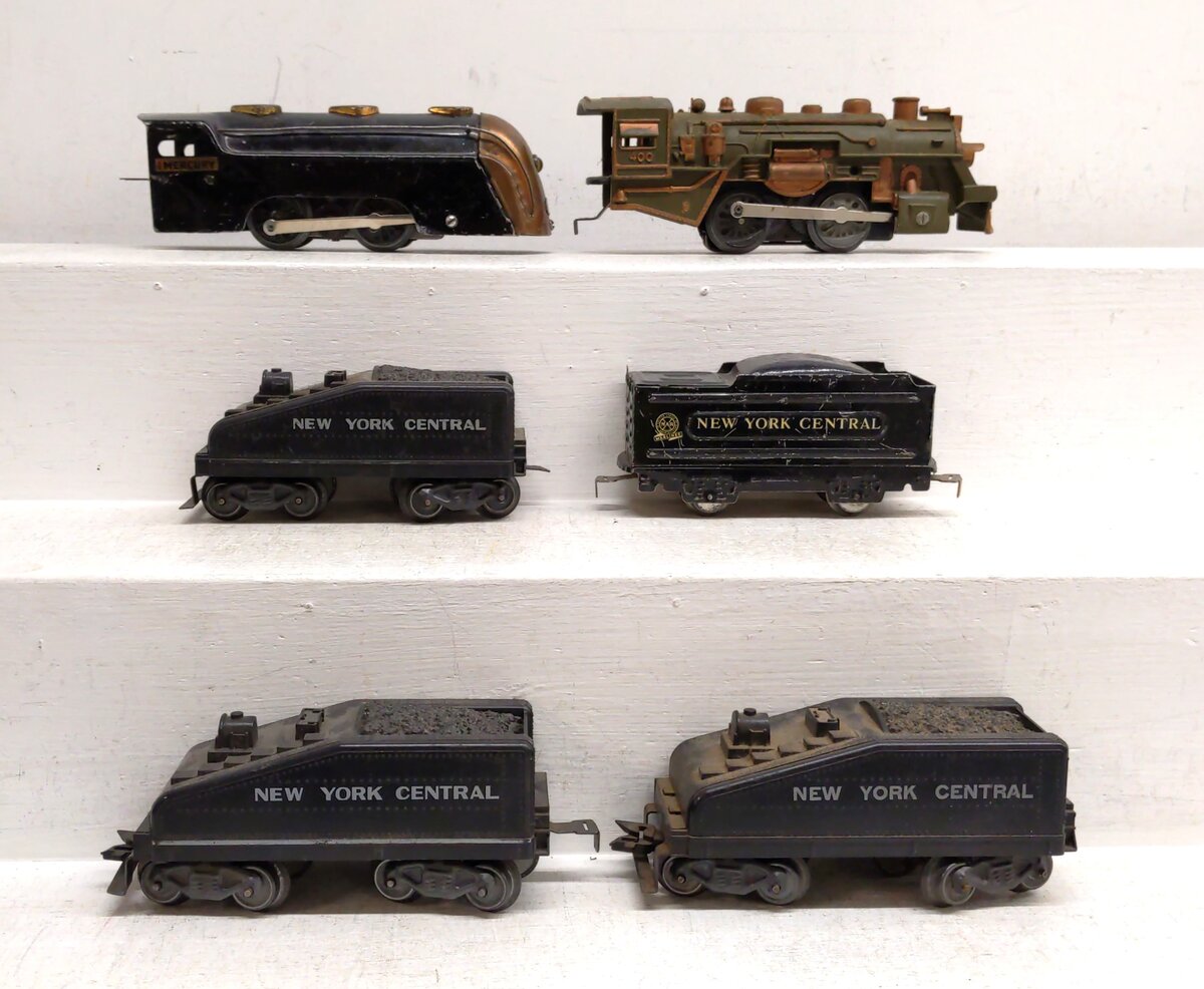 Marx Pre/Postwar O Gauge Steam Locomotives & Tenders [6]