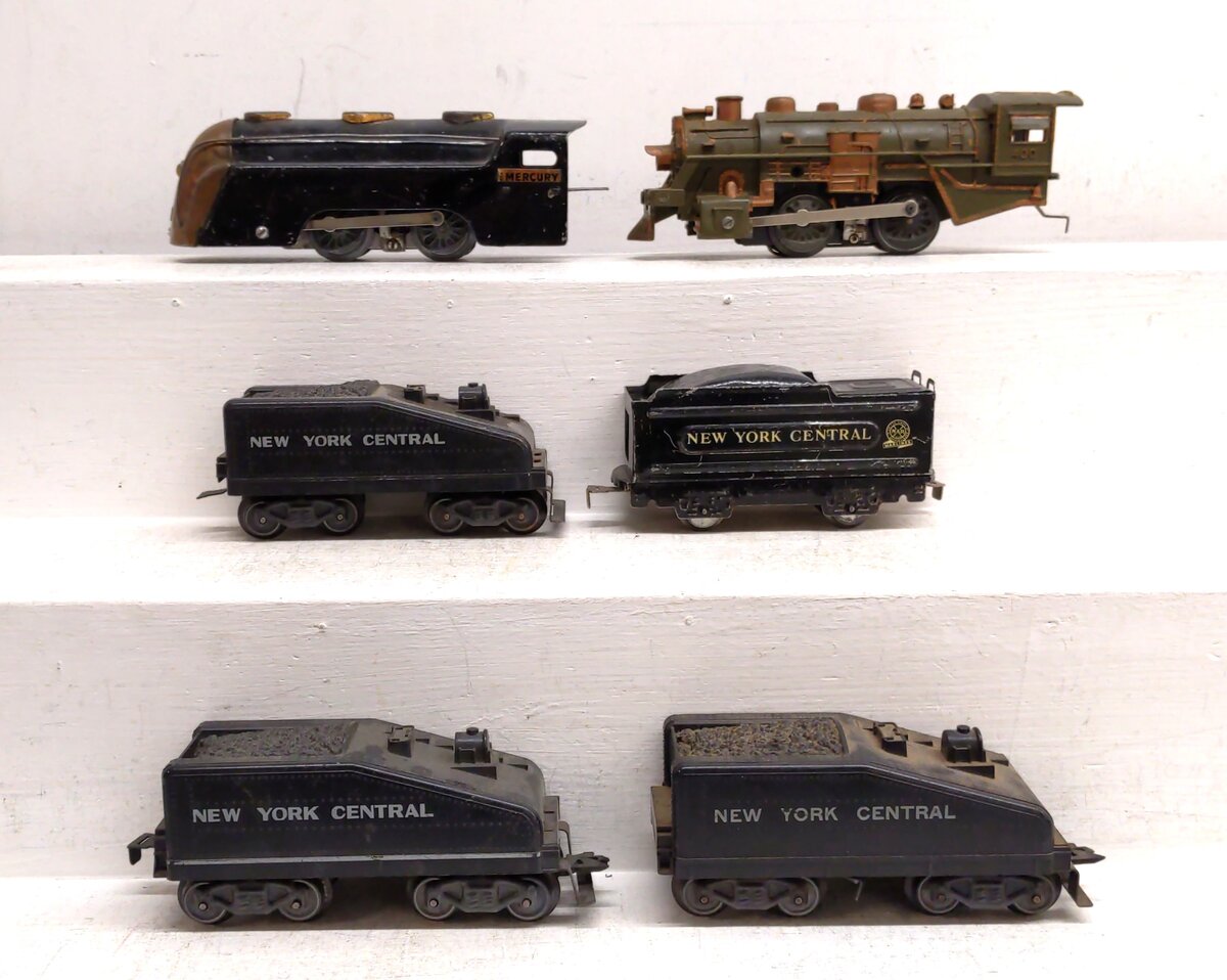 Marx Pre/Postwar O Gauge Steam Locomotives & Tenders [6]