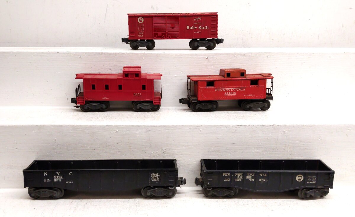 Lionel Postwar O Gauge Assorted Freight Cars: 6014, 6257, 6462, 2452 [5]