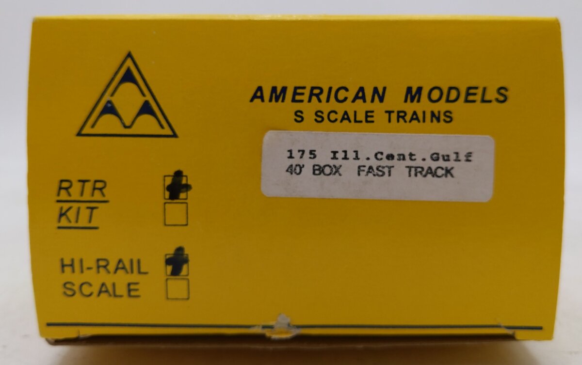 American Models 175 S Gauge Illinois Central Gulf 40' Boxcar #416310 LN/Box