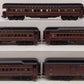 MTH 20-4023 O Scale Pennsylvania RR 70' Madison Passenger Car Set (Set of 5) EX/Box