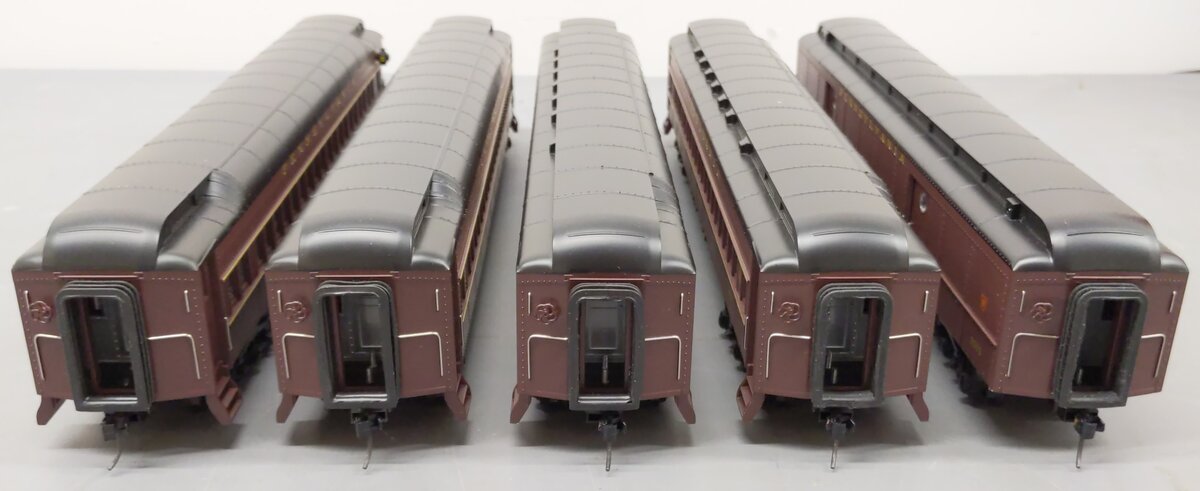 MTH 20-4023 O Scale Pennsylvania RR 70' Madison Passenger Car Set (Set of 5) EX/Box