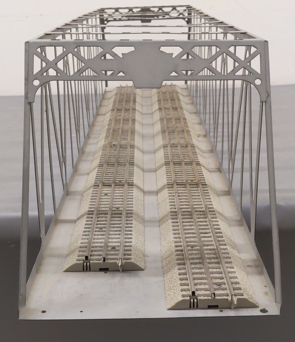 O Gauge Custom 47'' Metal Trestle Bridge w/Track VG