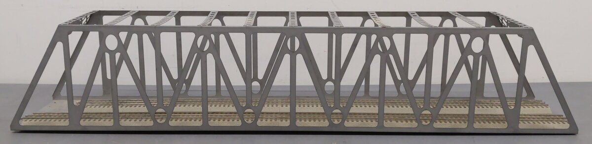 O Gauge Custom 47'' Metal Trestle Bridge w/Track VG