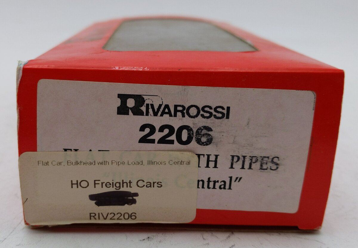 Rivarossi 2206 HO Scale Flat Car W/ Pipes #63234 EX/Box